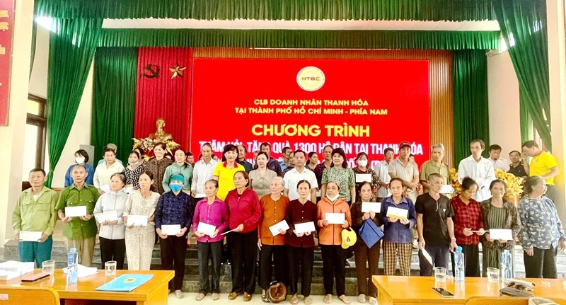 Doanh nghiệp, doanh nhân Thanh Hoá tại TP Hồ Chí Minh ủng hộ đồng bào vùng lũ hơn 2,25 tỷ đồng