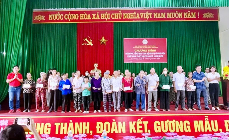 Doanh nghiệp, doanh nhân Thanh Hoá tại TP Hồ Chí Minh ủng hộ đồng bào vùng lũ hơn 2,25 tỷ đồng