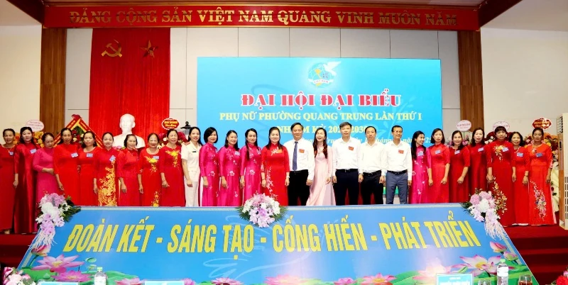 Phụ nữ phường Quang Trung phát huy truyền thống, quyết tâm xây dựng tổ chức Hội vững mạnh