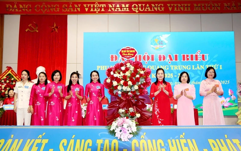 Phụ nữ phường Quang Trung phát huy truyền thống, quyết tâm xây dựng tổ chức Hội vững mạnh