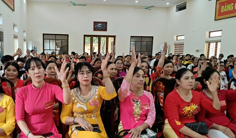 Đại hội đại biểu Hội Nông dân xã Định Hòa