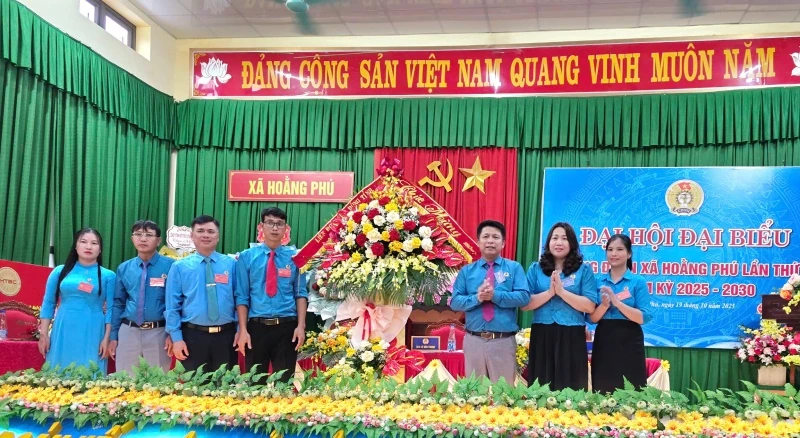 Đại hội đại biểu Công đoàn xã Hoằng Phú lần thứ I, nhiệm kỳ 2025-2030 thành công tốt đẹp