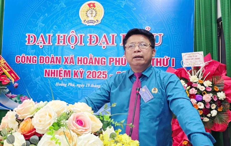 Đại hội đại biểu Công đoàn xã Hoằng Phú lần thứ I, nhiệm kỳ 2025-2030 thành công tốt đẹp