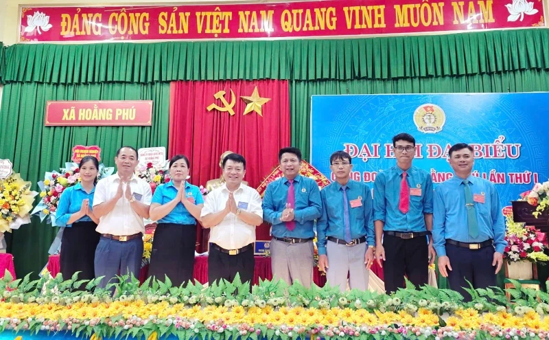 Đại hội đại biểu Công đoàn xã Hoằng Phú lần thứ I, nhiệm kỳ 2025-2030 thành công tốt đẹp