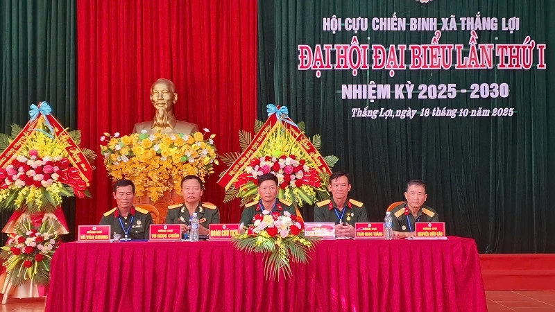 Đại hội đại biểu Hội Cựu chiến binh xã Thắng Lợi lần thứ I, nhiệm kỳ 2025-2030