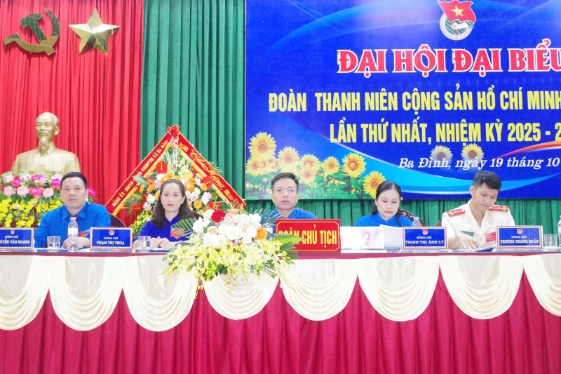 Đại hội Đoàn TNCS Hồ Chí Minh xã Ba Đình
