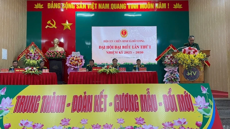 Đại hội đại biểu Cựu Chiến binh xã Hồ Vương lần thứ I