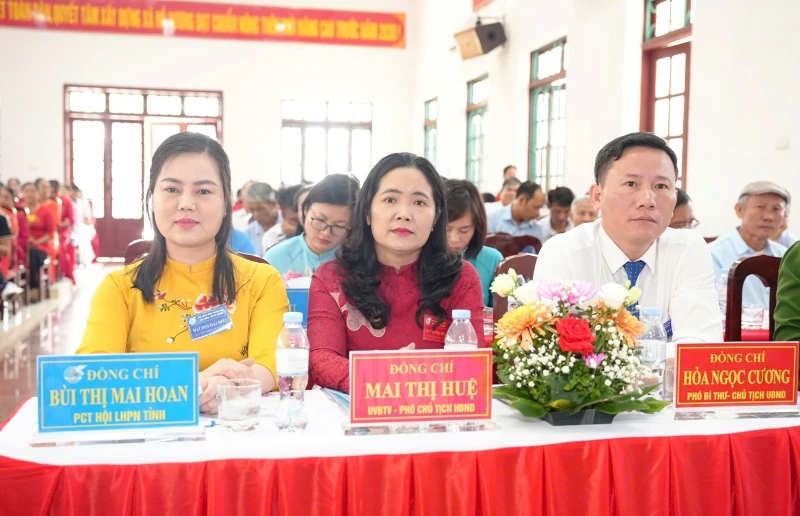 Đại hội Đại biểu phụ nữ xã Hồ Vương nhiệm kỳ 2025-2030