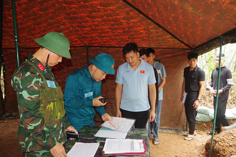 Ban Chỉ huy Phòng thủ khu vực 1 - Triệu Sơn diễn tập động viên năm 2025