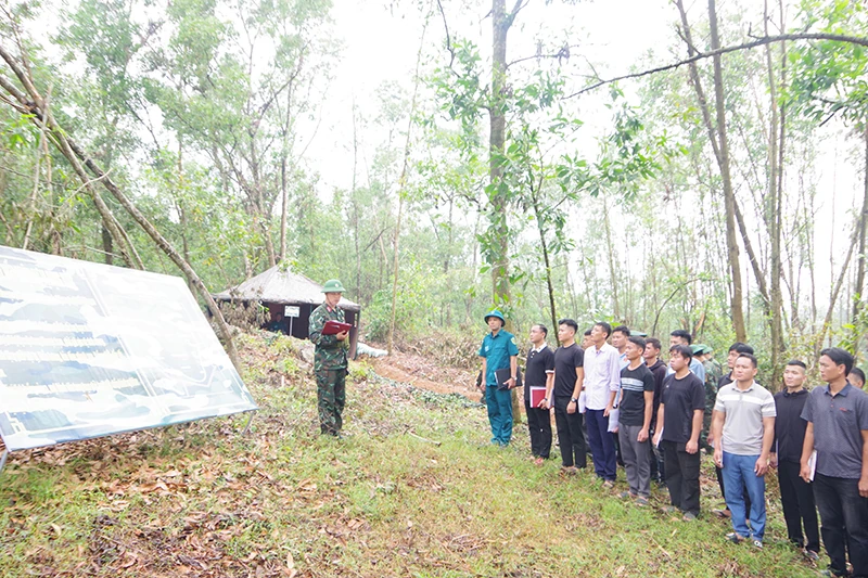 Ban Chỉ huy Phòng thủ khu vực 1 - Triệu Sơn diễn tập động viên năm 2025