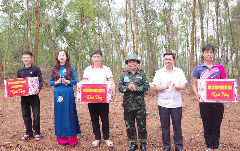 Ban Chỉ huy Phòng thủ khu vực 1 - Triệu Sơn diễn tập động viên năm 2025