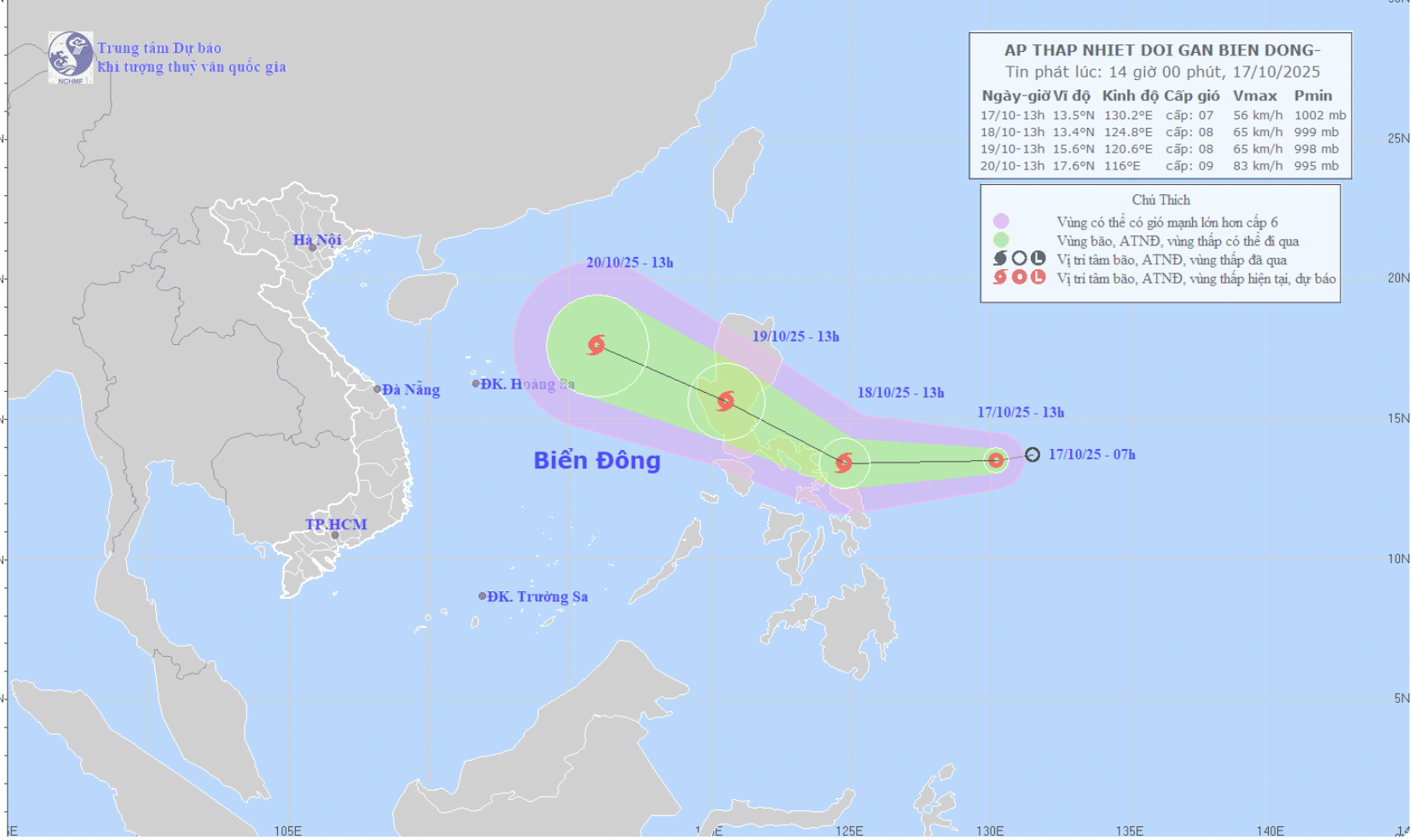 Chủ động ứng phó với áp thấp nhiệt đới gần Biển Đông có khả năng mạnh lên thành bão