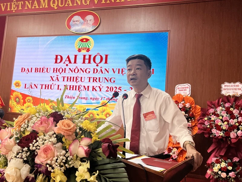 Đại hội đại biểu Hội Nông dân xã Thiệu Trung, nhiệm kỳ 2025-2030