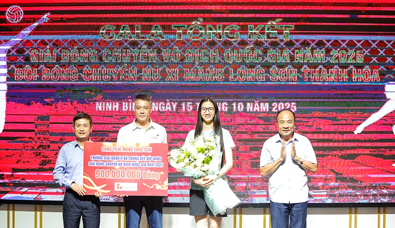 Xi măng Long Sơn Thanh Hóa xếp thứ 6 chung cuộc tại Giải bóng chuyền vô địch quốc gia năm 2025