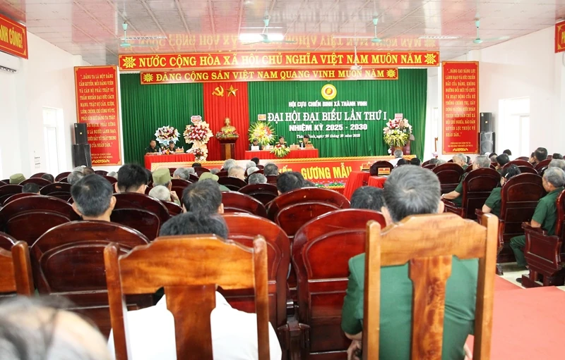 118 đại biểu dự Đại hội Hội Cựu chiến binh xã Thành Vinh lần thứ nhất