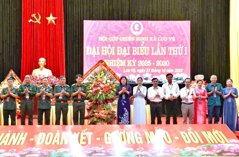 Đại hội đại biểu Hội Cựu chiến binh xã Lưu Vệ