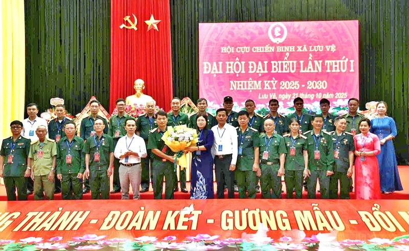 Đại hội đại biểu Hội Cựu chiến binh xã Lưu Vệ