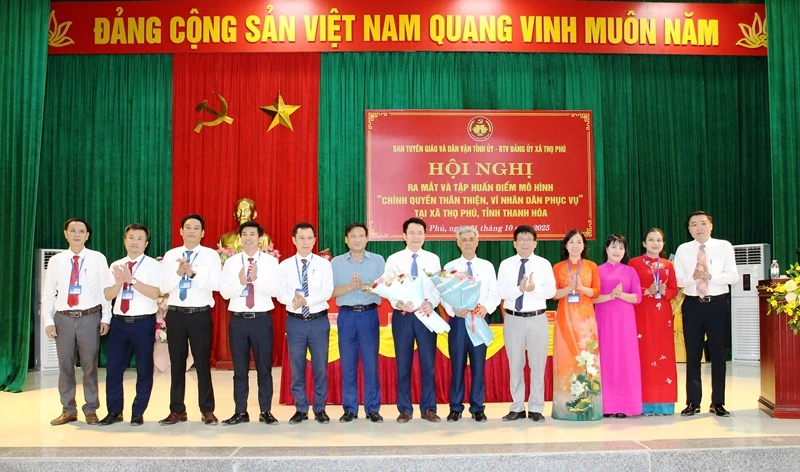 Ra mắt và tập huấn điểm “Chính quyền thân thiện vì Nhân dân phục vụ” xã Thọ Phú