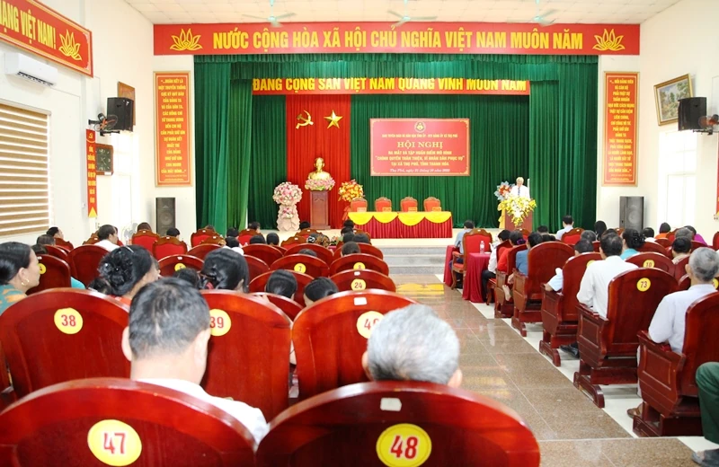 Ra mắt và tập huấn điểm “Chính quyền thân thiện vì Nhân dân phục vụ” xã Thọ Phú