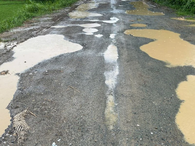 Tuyến tỉnh lộ 530D hư hỏng, xuống cấp nghiêm trọng