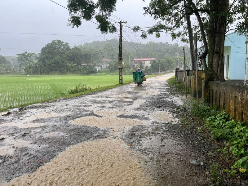 Tuyến tỉnh lộ 530D hư hỏng, xuống cấp nghiêm trọng