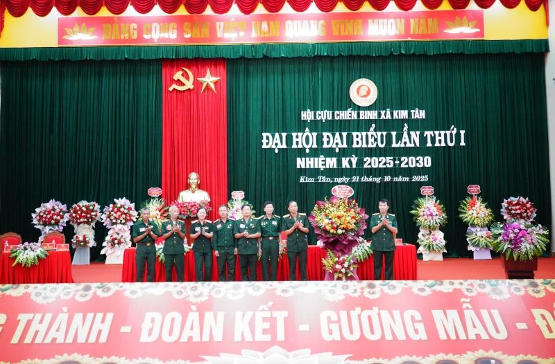 Đại hội đại biểu Hội Cựu chiến binh xã Kim Tân