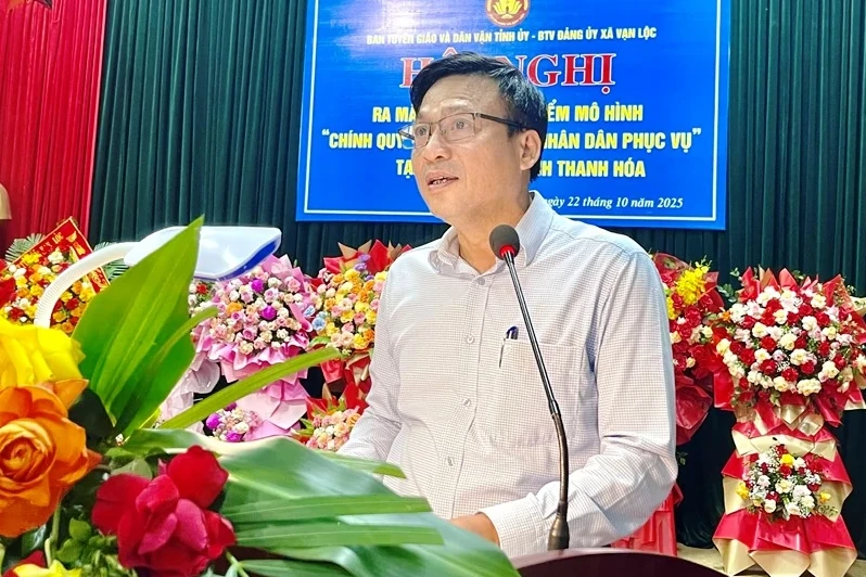 Ra mắt mô hình điểm “Chính quyền thân thiện vì Nhân dân phục vụ” tại xã Vạn Lộc