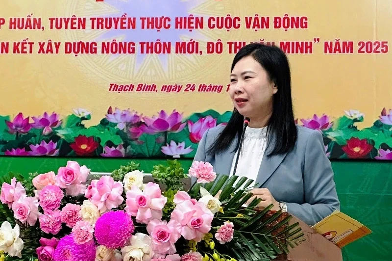 Tập huấn, tuyên truyền thực hiện Cuộc vận động “Toàn dân đoàn kết xây dựng nông thôn mới, đô thị văn minh”