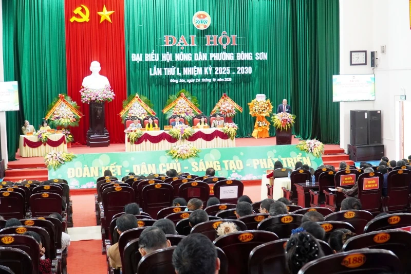 Đại hội đại biểu Hội Nông dân phường Đông Sơn nhiệm kỳ 2025-2030