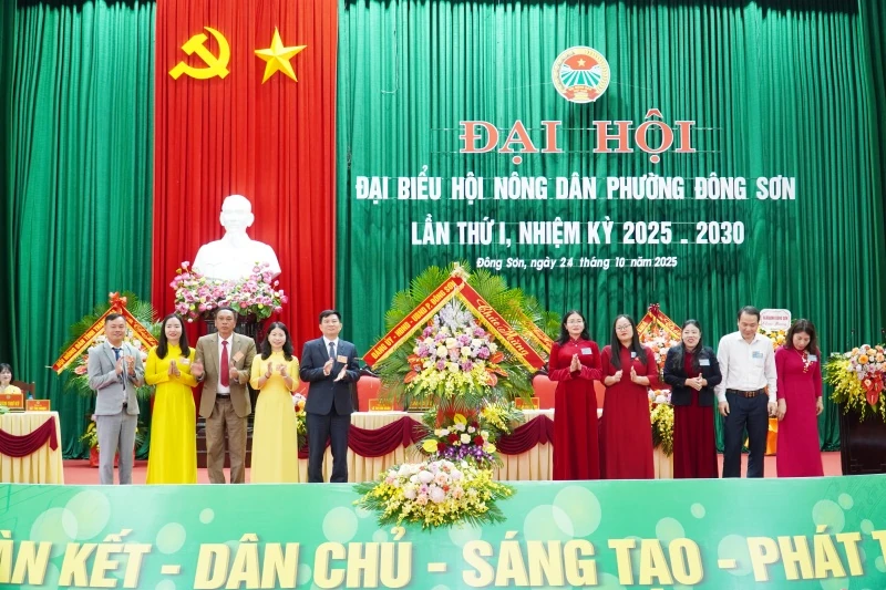 Đại hội đại biểu Hội Nông dân phường Đông Sơn nhiệm kỳ 2025-2030