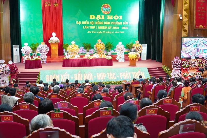 Đại Hội Đại biểu Hội Nông dân phường Bỉm Sơn nhiệm kỳ 2025 - 2030