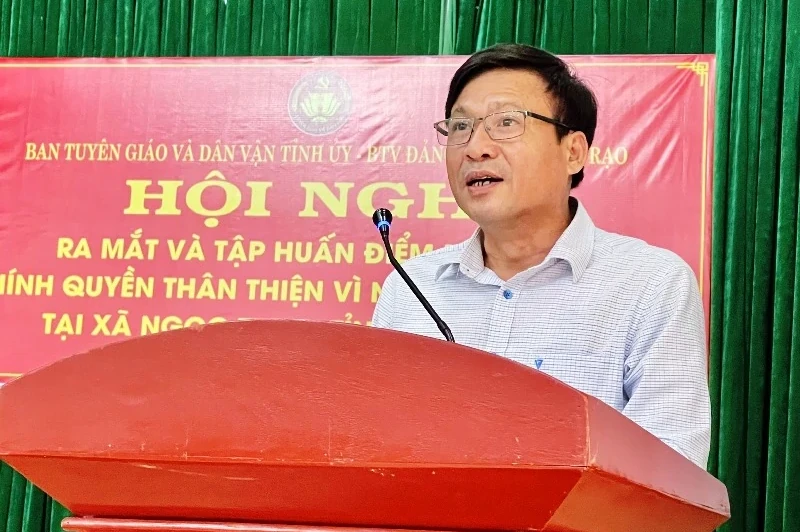 Ra mắt mô hình “Chính quyền thân thiện, vì Nhân dân phục vụ” tại xã Ngọc Trạo