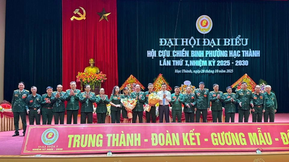 Đại hội đại biểu Hội Cựu chiến binh phường Hạc Thành