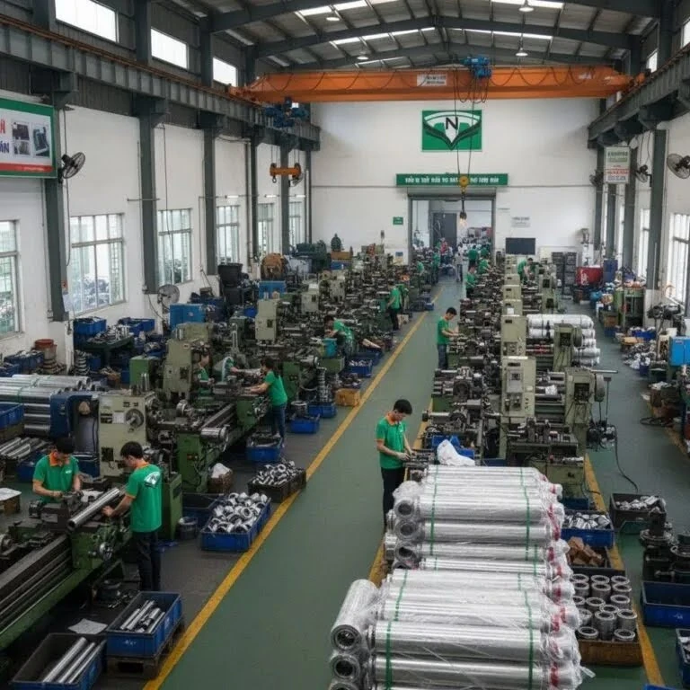 Con lăn Inox cho ngành Thực phẩm, Dược phẩm từ xưởng cơ khí TVN