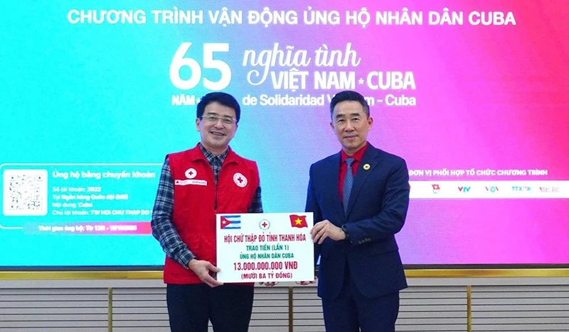 Thanh Hóa ủng hộ nhân dân Cuba hơn 21 tỷ đồng