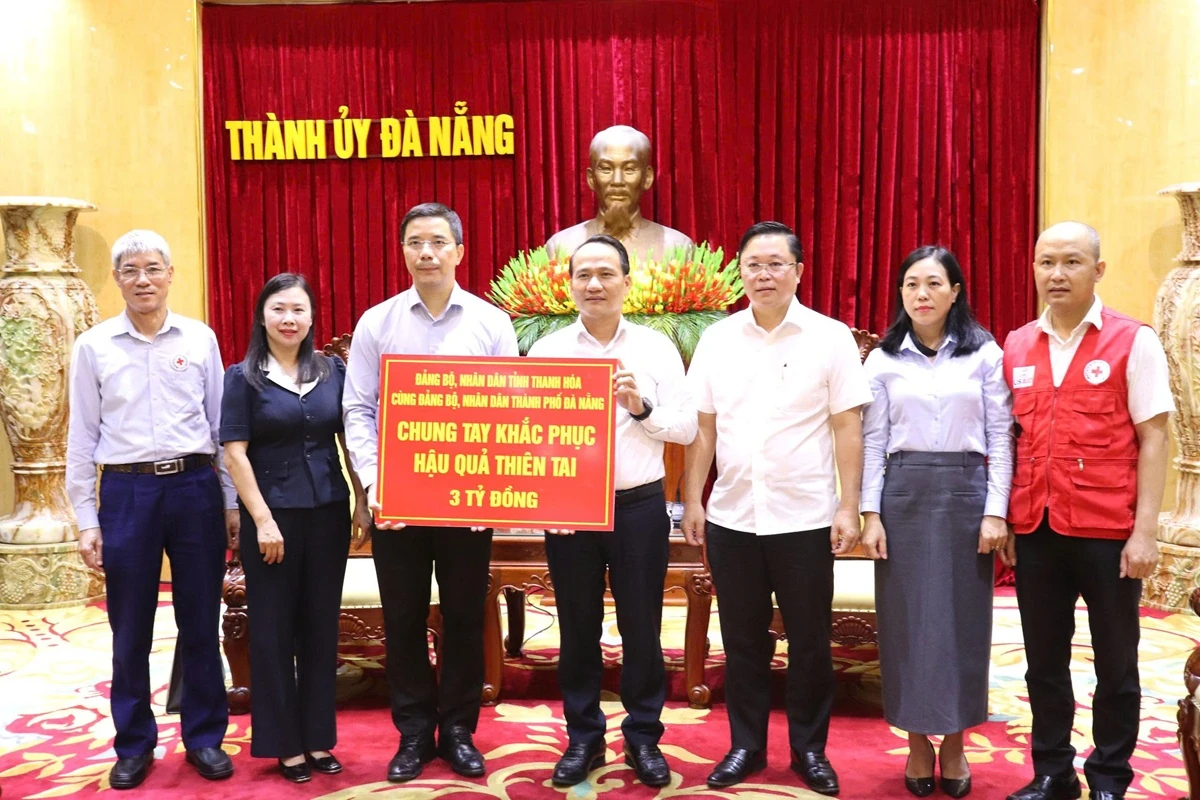 Phát huy tinh thần Tương thân tương ái, Thanh Hóa chung tay cùng TP Đà Nẵng khắc phục hậu quả thiên tai
