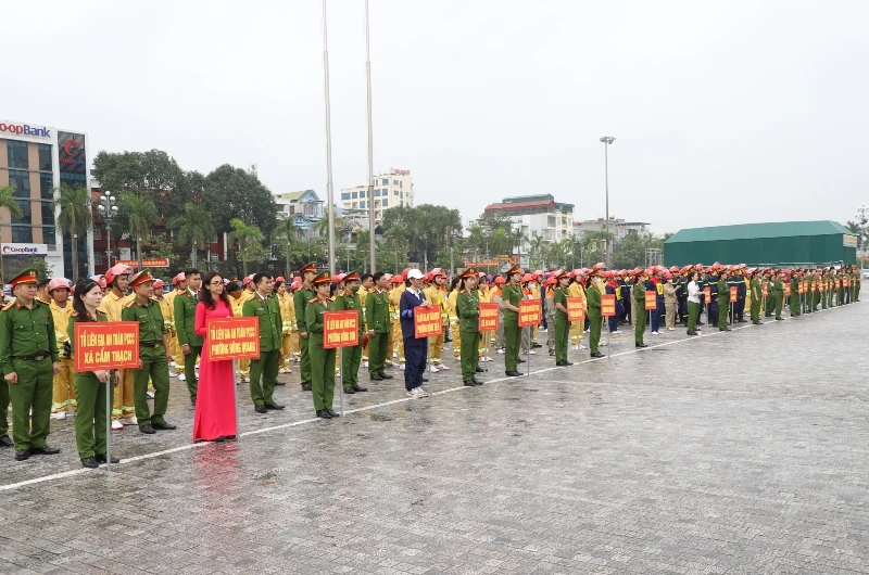 Tổng duyệt Hội thi nghiệp vụ CC&CNCH “Tổ liên gia an toàn phòng cháy, chữa cháy” năm 2025