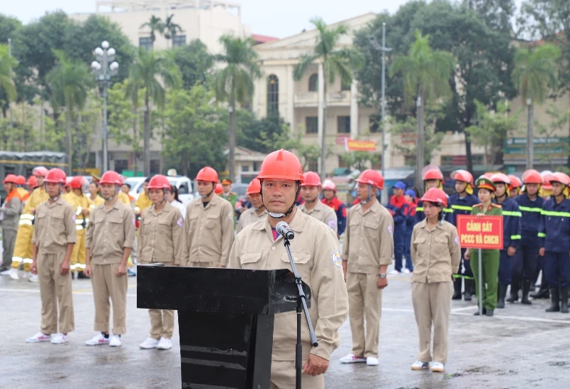 Tổng duyệt Hội thi nghiệp vụ CC&CNCH “Tổ liên gia an toàn phòng cháy, chữa cháy” năm 2025