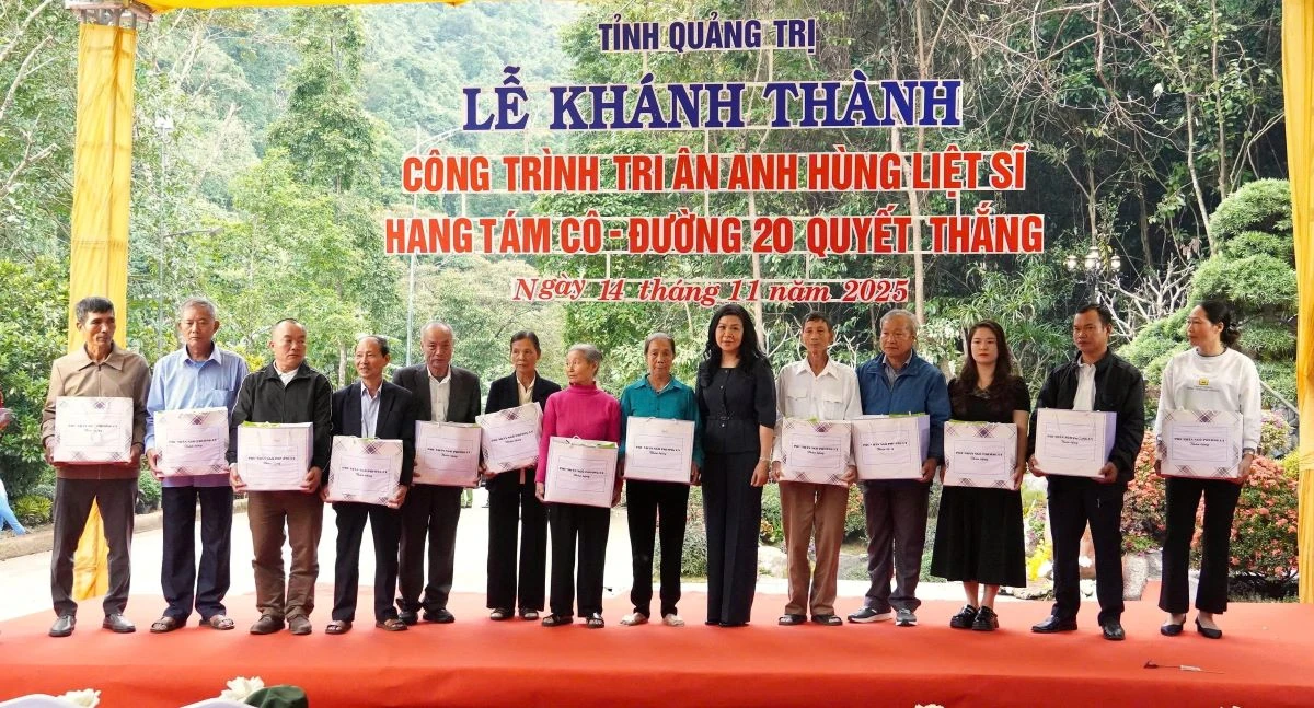 Khánh thành công trình tôn tạo Di tích Quốc gia đặc biệt Hang Tám Cô - Tỉnh Quảng Trị