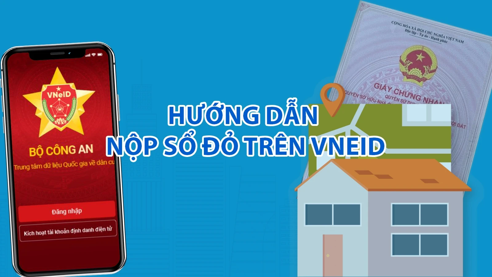 [Infographics] Hướng dẫn nộp sổ đỏ trên VNeID