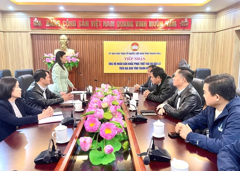 Tổng Công ty CP Khoan và Dịch vụ khoan dầu khí ủng hộ Nhân dân bị thiệt hại do cơn bão số 10