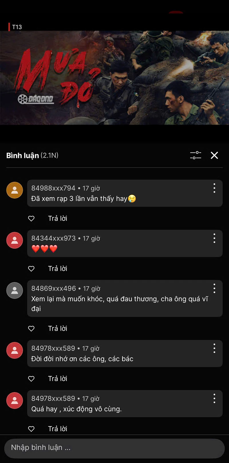 “Mưa đỏ” cán mốc 1 triệu lượt xem sau 24 giờ phát miễn phí trên TV360