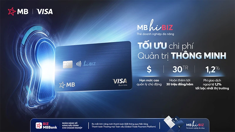 Thúc đẩy chuyển đổi số doanh nghiệp với MB Visa Hi BIZ