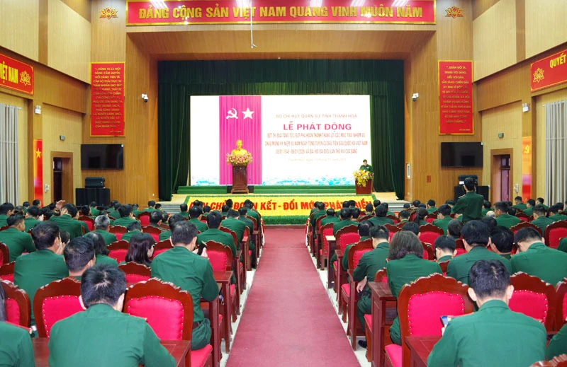 Bộ CHQS tỉnh Thanh Hóa phát động thi đua tăng tốc, bứt phá