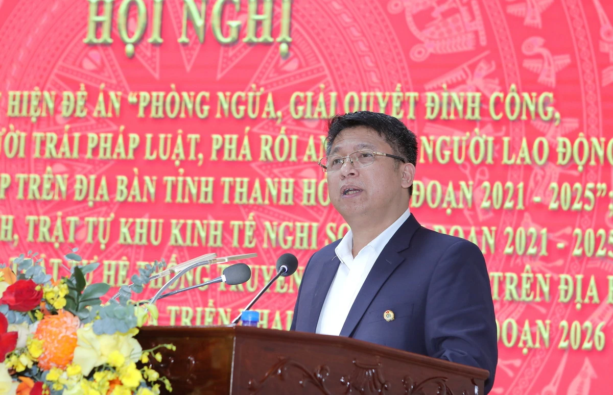 Tăng cường bảo đảm an ninh công nhân; ANTT Khu kinh tế Nghi Sơn và hệ thống truyền tải điện 500Kv