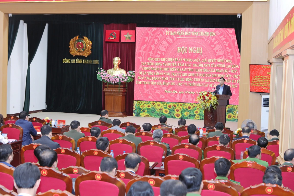 Tăng cường bảo đảm an ninh công nhân; ANTT Khu kinh tế Nghi Sơn và hệ thống truyền tải điện 500Kv