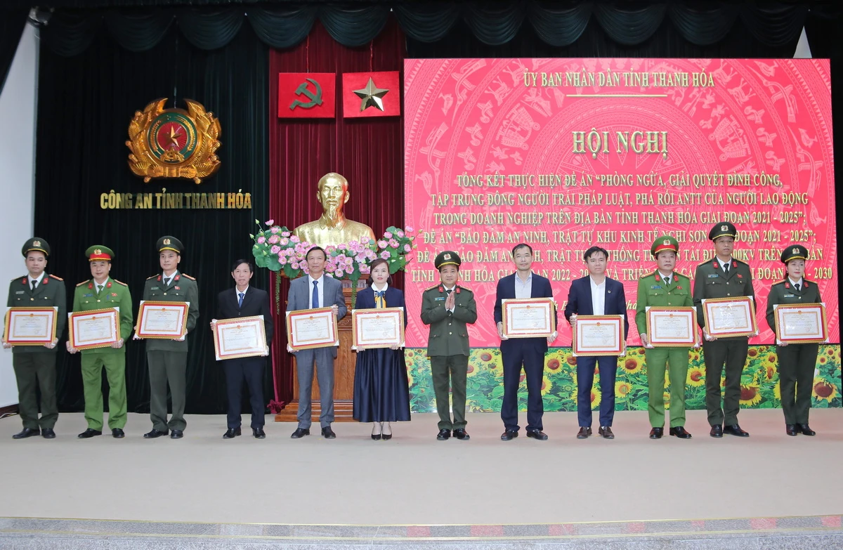 Tăng cường bảo đảm an ninh công nhân; ANTT Khu kinh tế Nghi Sơn và hệ thống truyền tải điện 500Kv