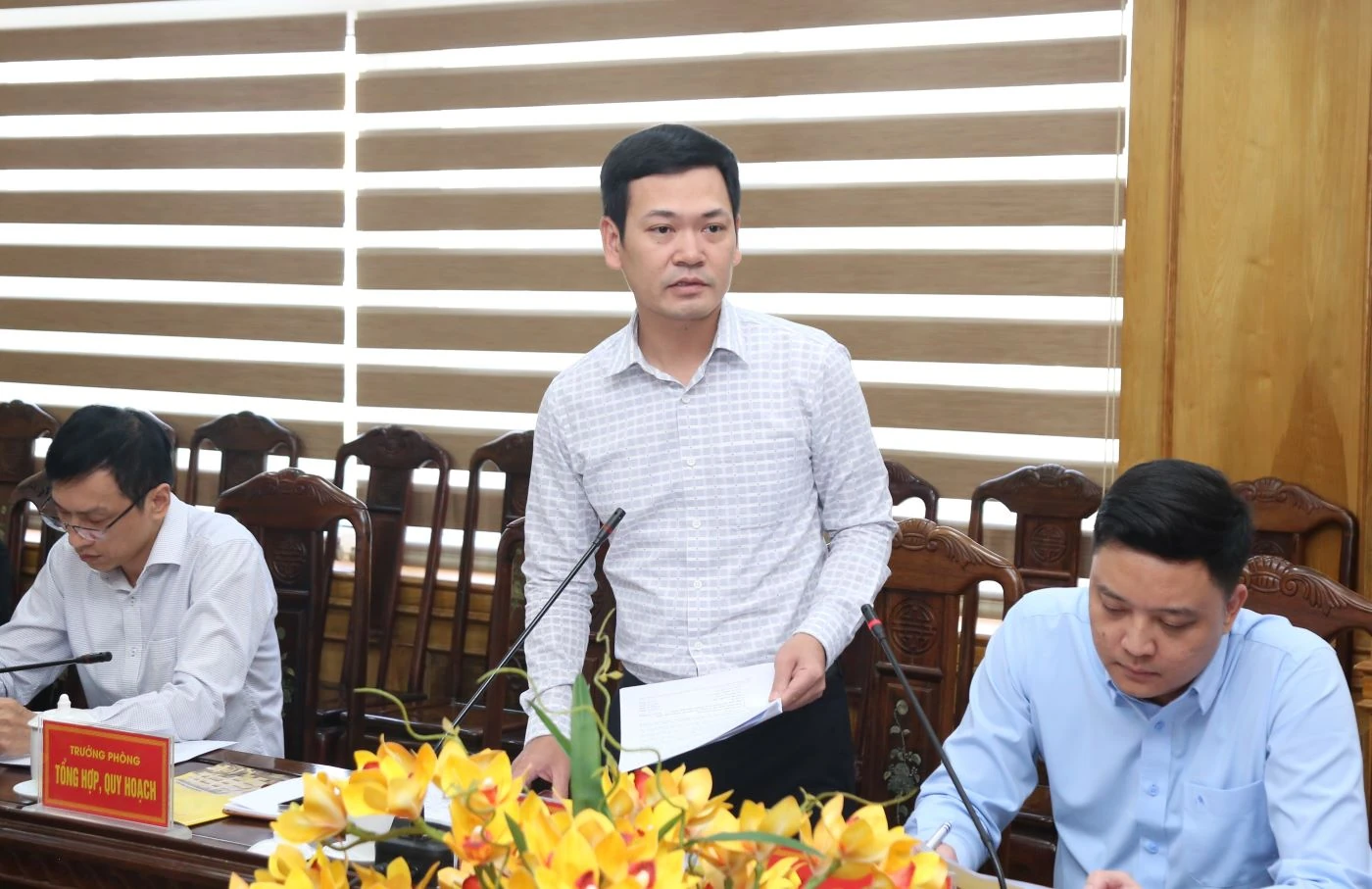 Chủ tịch UBND tỉnh Nguyễn Hoài Anh làm việc với Sở Tài chính về tình hình thực hiện nhiệm vụ năm 2025