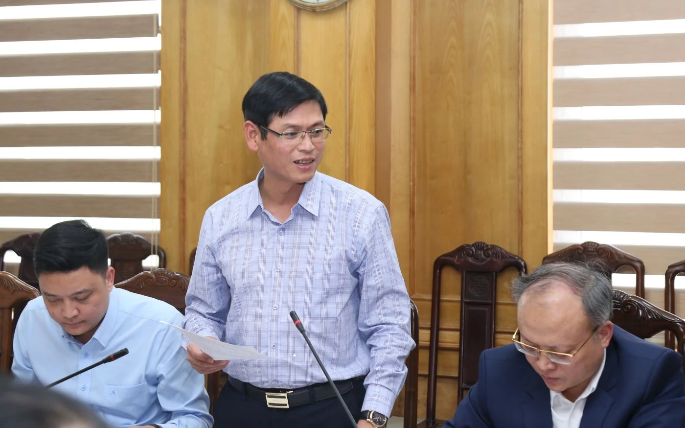 Chủ tịch UBND tỉnh Nguyễn Hoài Anh làm việc với Sở Tài chính về tình hình thực hiện nhiệm vụ năm 2025