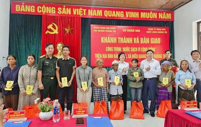 MB Quảng Trị bàn giao công trình “Nước sạch vì cộng đồng” tại Bản Chùa